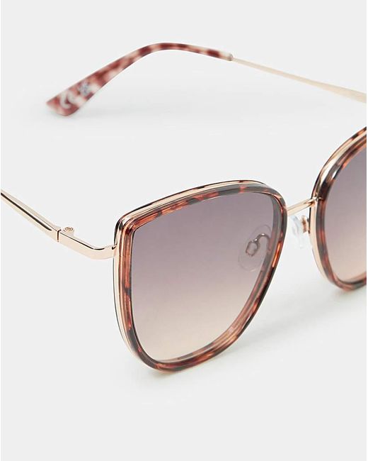 Accessorize Natural Cat Eye Sunglasses