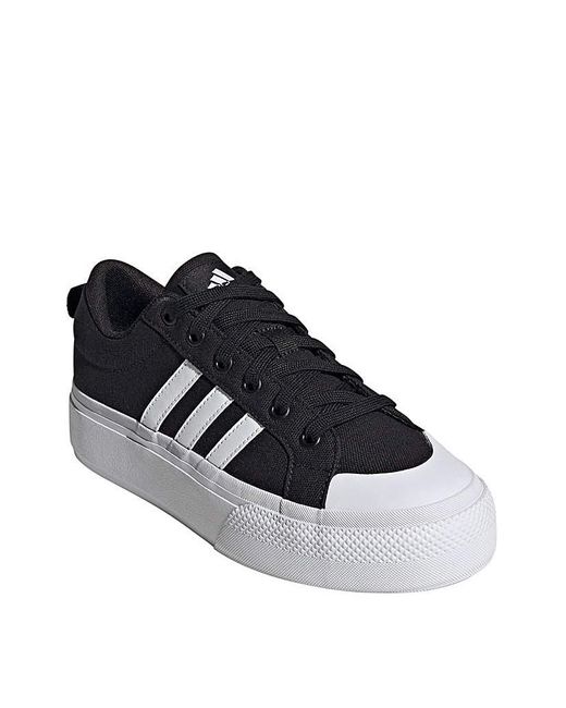 Adidas White Bravada 2.0 Platform Trainers