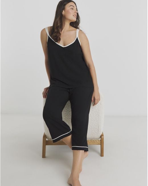 Pretty Secrets Black Culotte Set