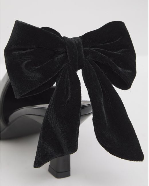 Simply Be White Back Bow Heel Extra Wide Fit