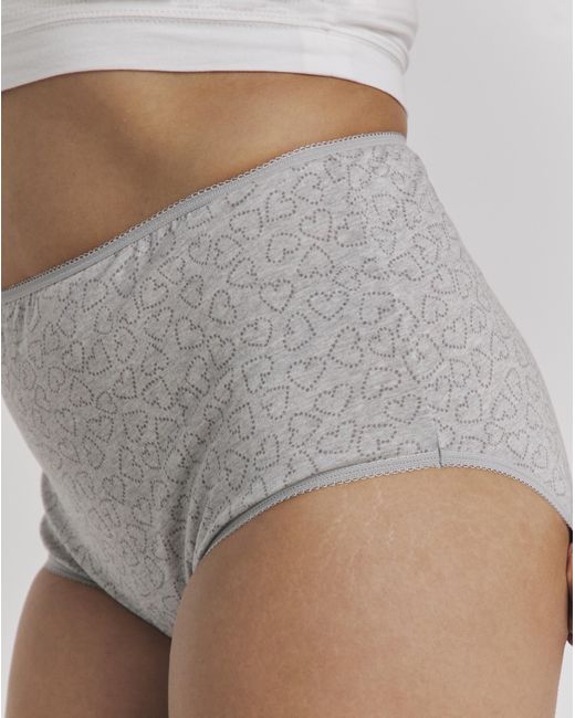 Pretty Secrets Gray 7 Pack Full Fit Brief