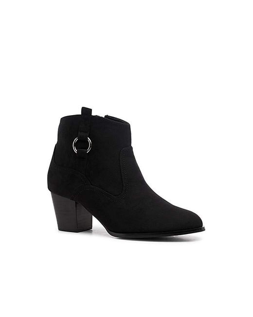 Paradox London Black Bexley Block Heel Boots