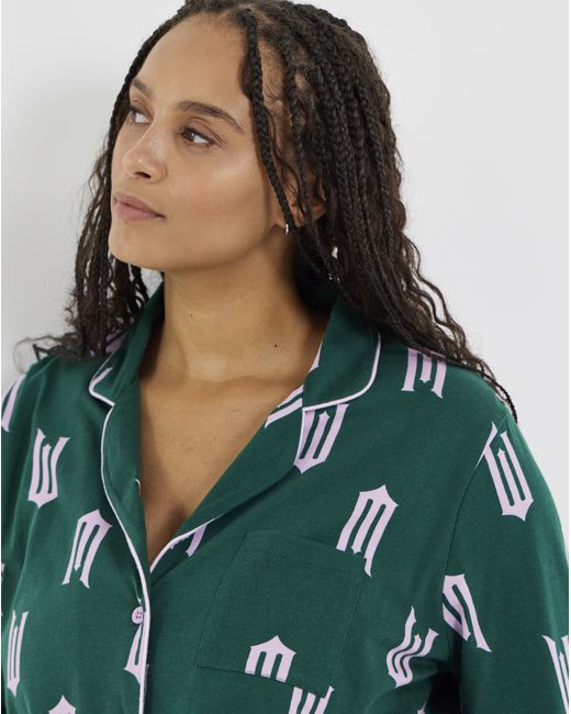 Disney Green Wicked Button Through Pyjama Set