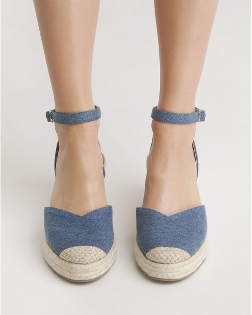 Simply Be Multicolor Closed Toe Buckle Espadrille Wedges Wide