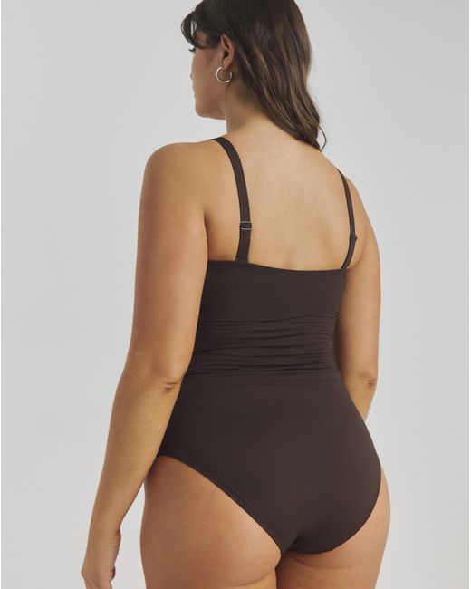 MAGISCULPT Brown Bandeau Swimsuit