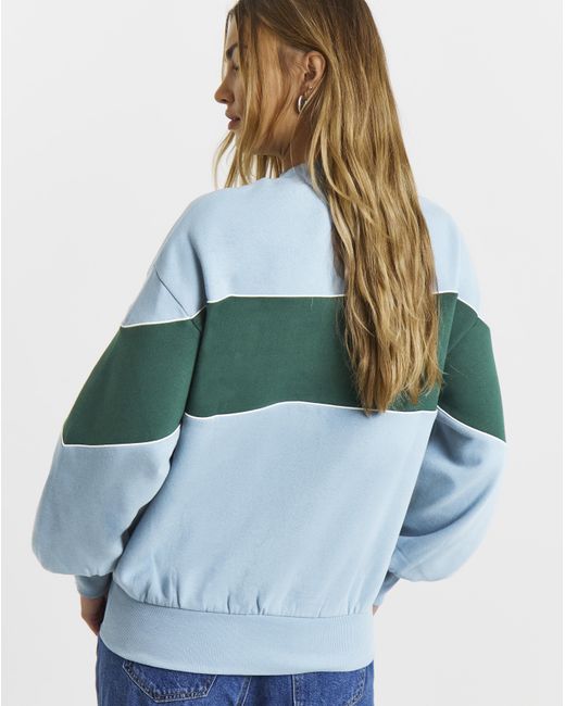 Simply Be Blue Apres Ski Graphic Sweatshirt