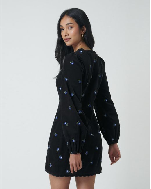 Nobody's Child Black Nc Memphis Cord Mini Dress