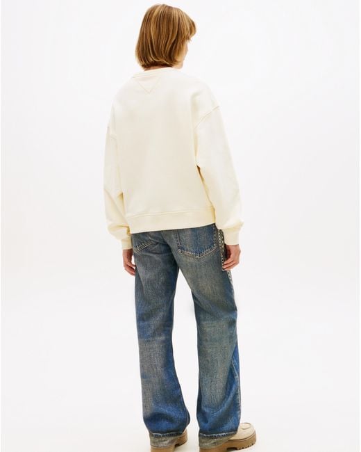 Tommy Hilfiger White Crew Sweatshirt