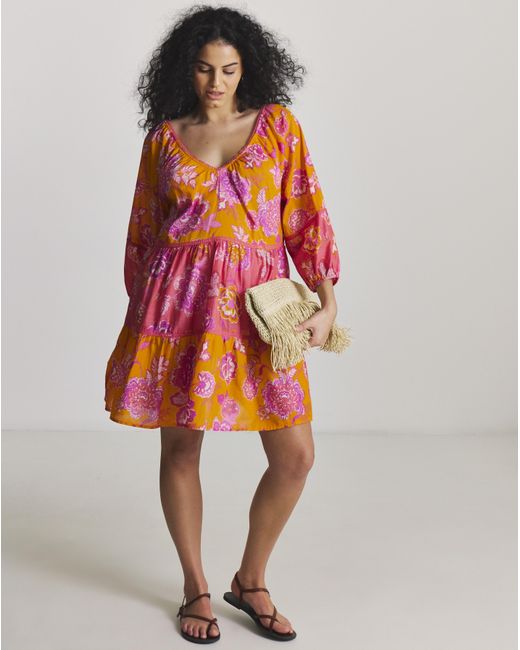 Figleaves Tiered Mini Beach Dress