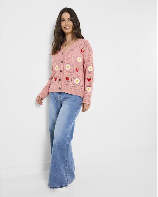 Joe Browns Blue Jb Emilia Embroidered Cardigan