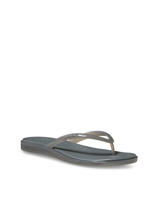 CROCSTM White Miami Jelly Round Toe Flip