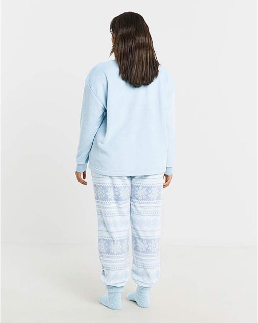 Pretty Secrets Blue Pj Set & Fluffy Socks
