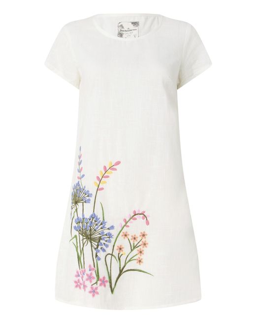 Joe Browns Blue Jb Spring Meadow Embroidered Tunic Top