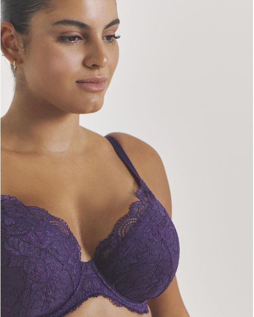 Pretty Secrets Purple 2 Pack Ella Plunge Wired Bras