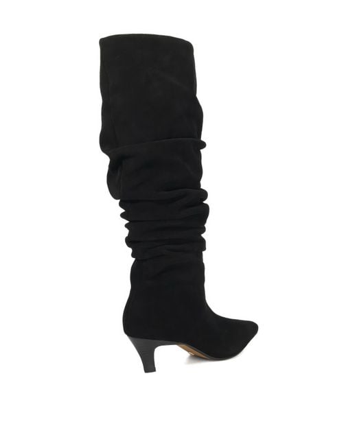 Dune Black Knee-High Boots Standard Fit