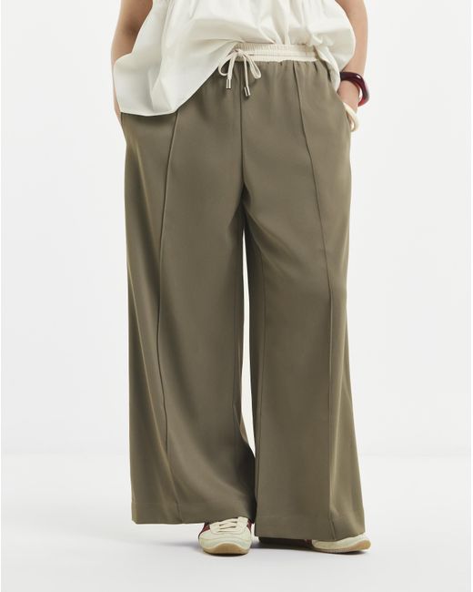Simply Be Natural Side Stripe Trouser