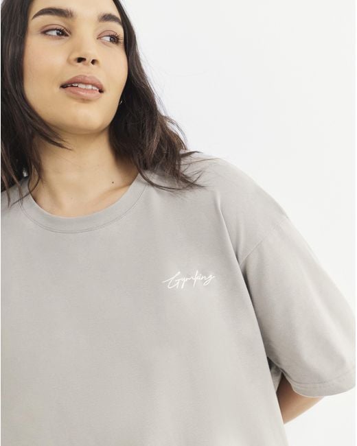 Gym King Gray Poise Boyfriend T-Shirt