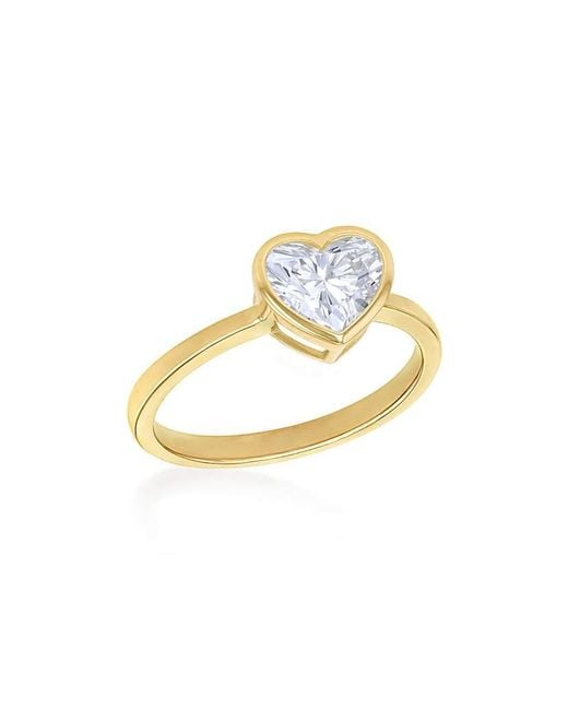 iJewel Metallic 9Ct Lab Diamond 1Ct Ring