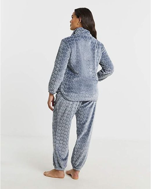 Pretty Secrets Blue 1/4 Zip Fleece Twosie