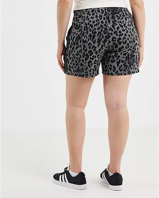 Adidas Blue Leopard Print Short