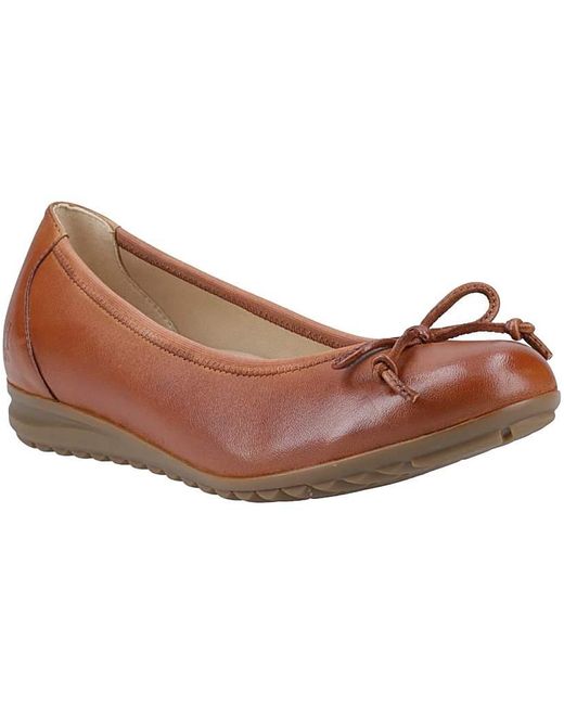 Hush Puppies Brown Lucille Bow Ballerina