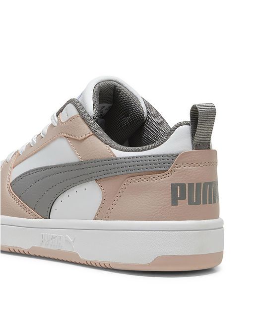 PUMA White Rebound V6 Low Trainers