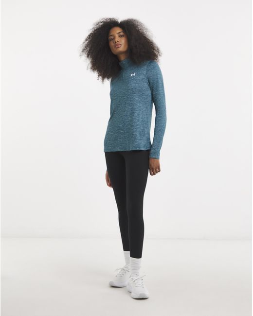 Under Armour Blue Tech 1/2 Zip Twist Top