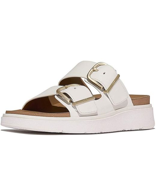 Fitflop White Gen-Ff Two-Bar Slides
