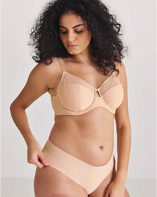 Pretty Secrets White 2 Pack Mesh Minimiser Wired Bras