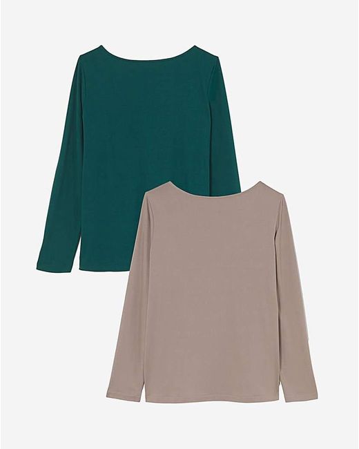 Simply Be Multicolor 2 Pack Reversible V Back Tops