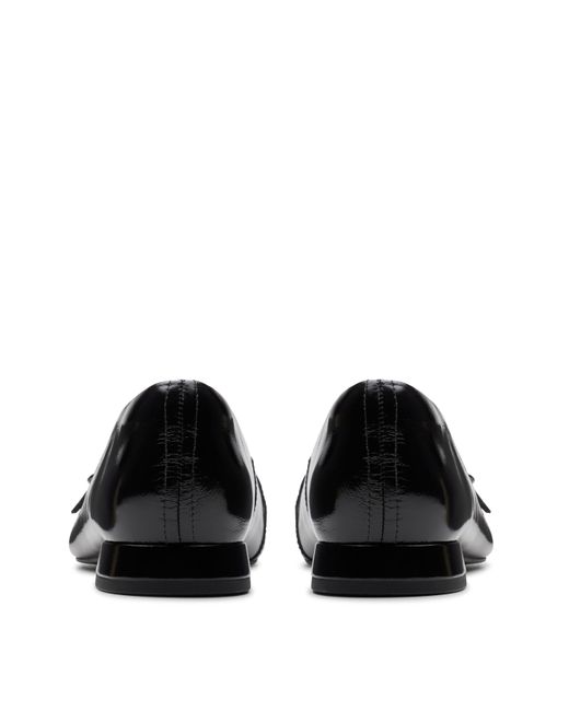 Clarks White Sensa15 Leather Ballerina B Fit