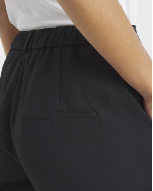 Simply Be Black Tailored Barrel Leg Trouser