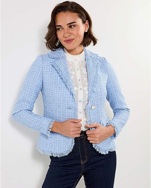 Joe Browns Blue Jb Let's Do Lunch Boucle Jacket