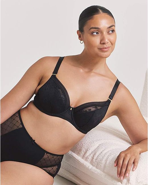 Fantasie Black Fusion Lace Plunge Bra