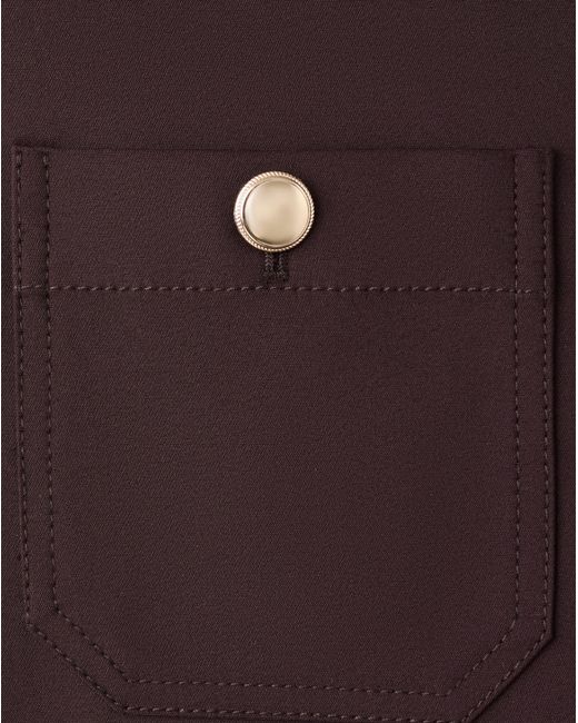 Mango Purple Wide Leg Trouser Button Detail