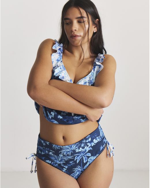 Figleaves Blue Lisbon Bikini Bottoms