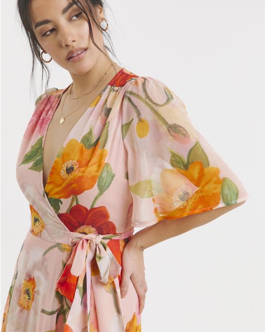 Hope & Ivy Orange Maxi
