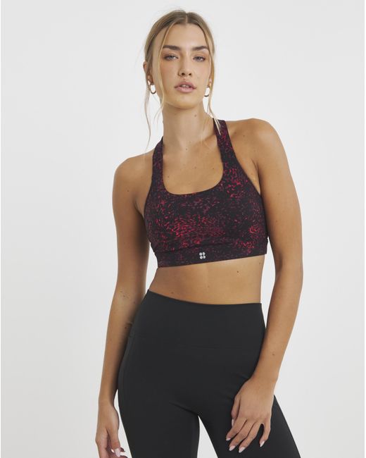 Sweaty Betty Purple Power Racer Bra