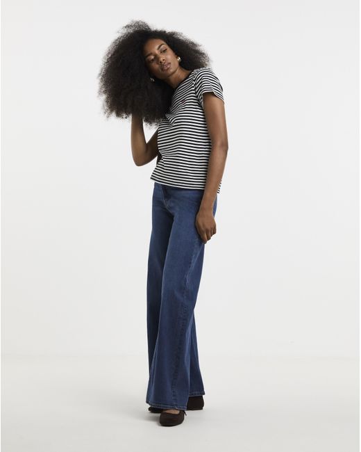 Levi's Black Perfect Tee Raita Stripe