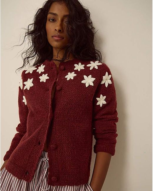Monsoon Erin Floral Embroidered Cardigan