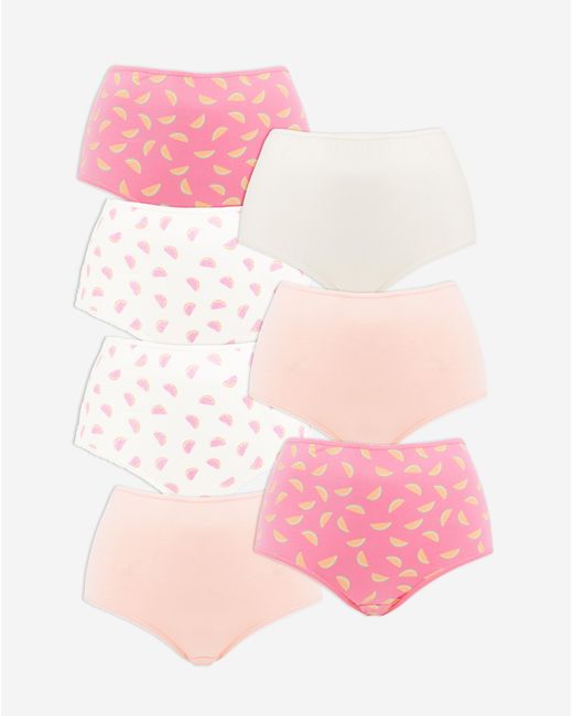 Pretty Secrets White 7 Pack Full Fit Brief