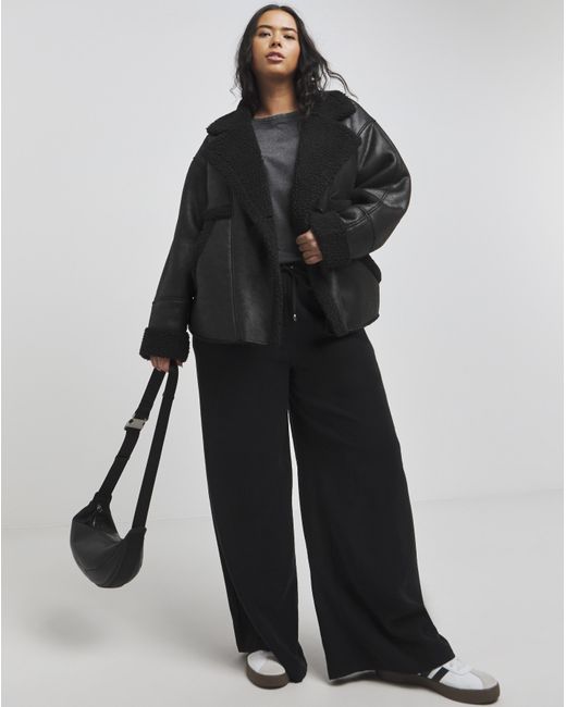 Simply Be Black Worn Look Aviator