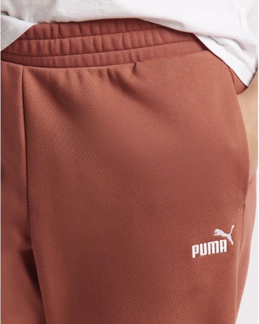 PUMA Red Essential Logo Joggers