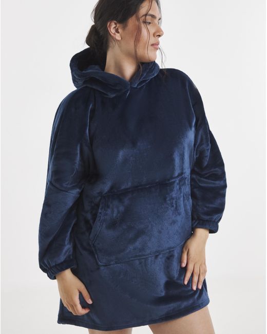 Pretty Secrets Blue Oversized Hooded Dress