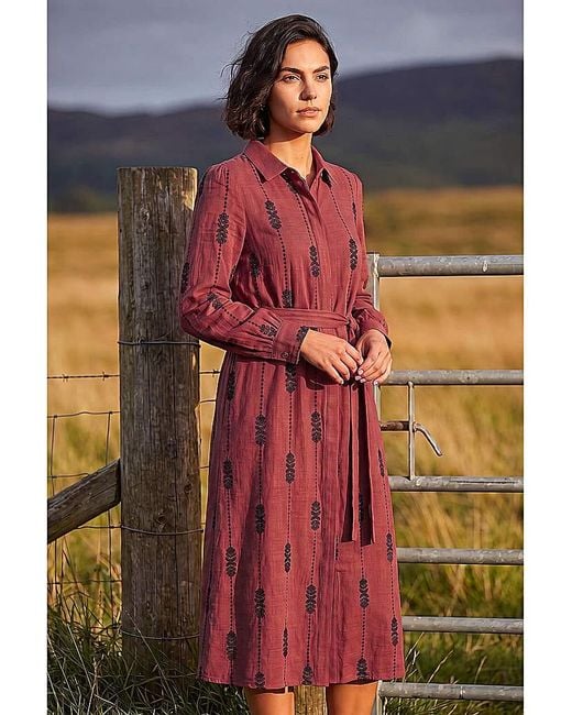 Roman Multicolor Roman Embroidered Belted Midi Dress