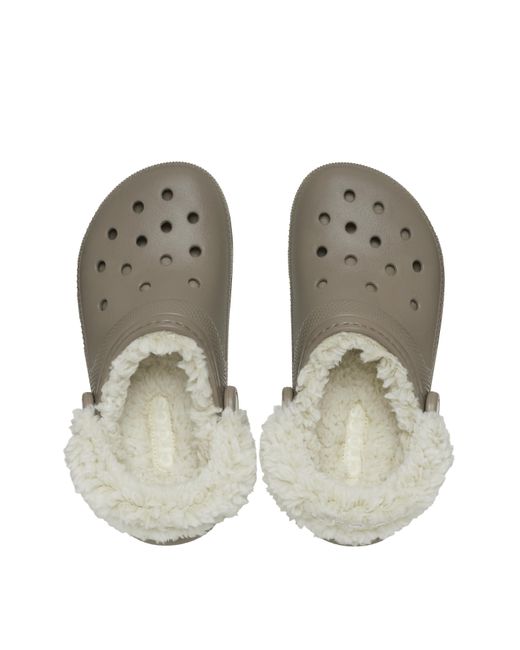 CROCSTM White Classic Fleece Lined Clog