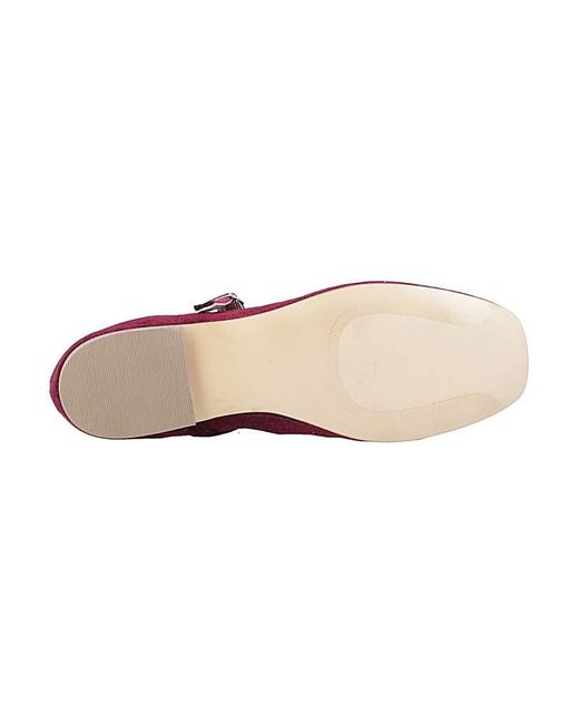 Hush Puppies Purple Pasha Velvet Ballerina
