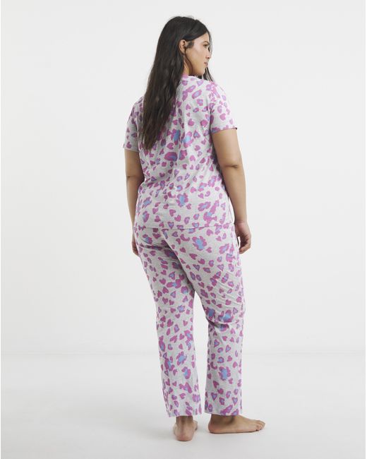 Simply Be Purple Pyjama Set