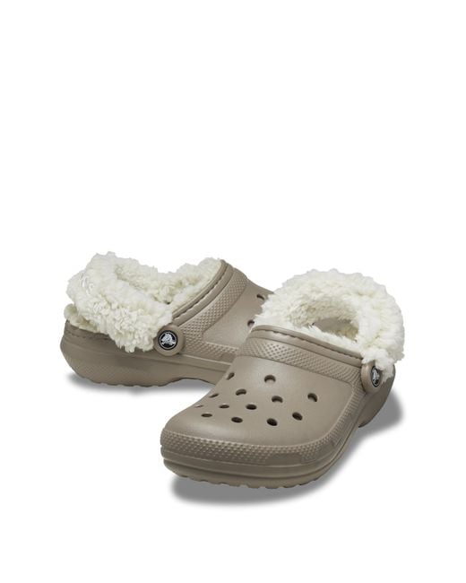 CROCSTM White Classic Fleece Lined Clog