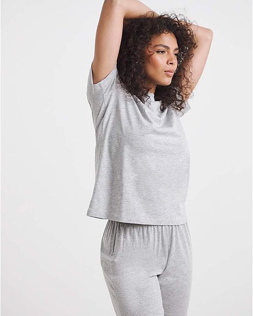 Pretty Secrets White Back To Basics Pj Set